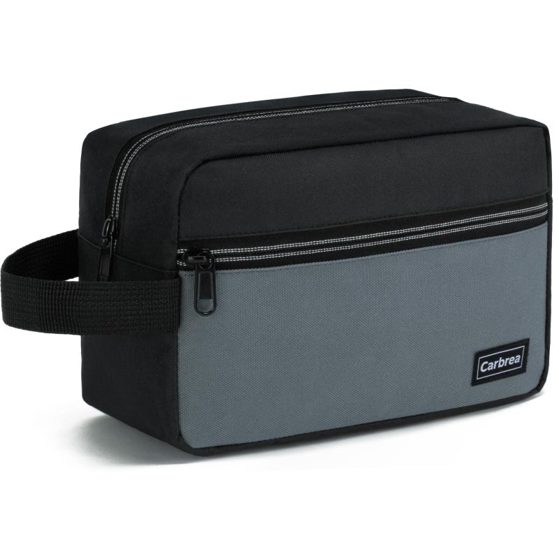 Carbrea Travel Toiletry Bag - Small Toiletry Bag for Men Skincare Bag Doop Kit for Toiletries Accessories Gifts - Black - Image 1